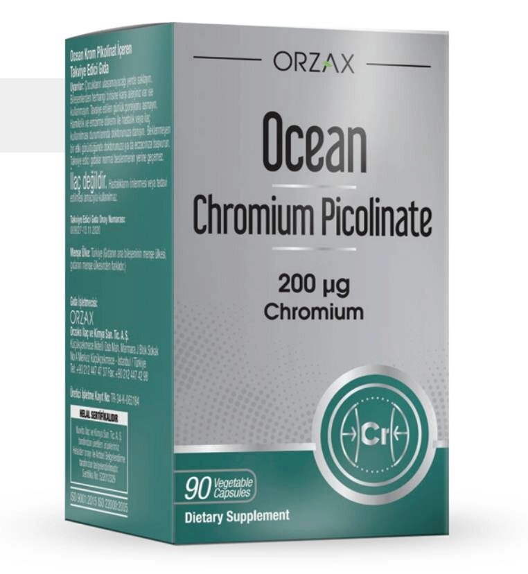 Вітамінний комплекс Orzax Ocean Chromium Picolinate 200 мкг 90 капсул (0052) від компанії Придбай - фото 1