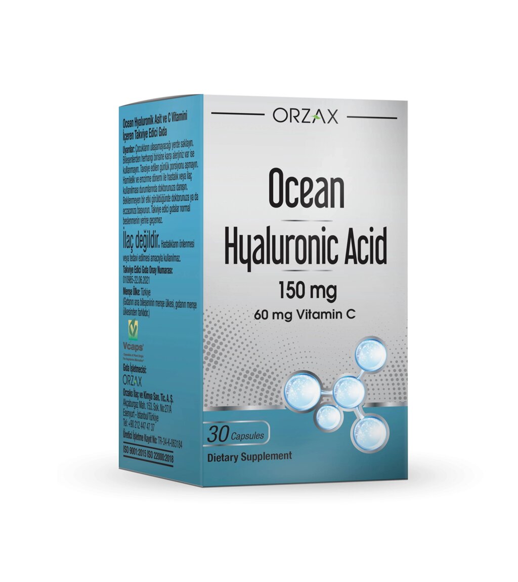 Вітамінний комплекс Orzax Ocean Hyaluronic Acid 150 мг 30 капсул (0058) від компанії Придбай - фото 1