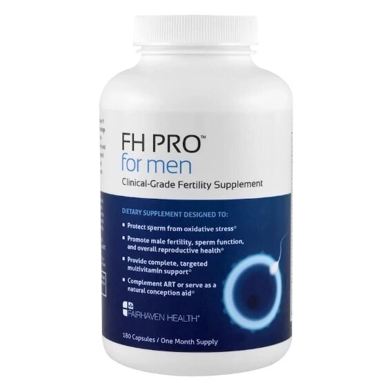 Вітамінно-мінеральний комплекс для чоловіків Fairhaven Health FH Pro for Men Clinical Grade Fertility Supplement 180 Caps від компанії Придбай - фото 1