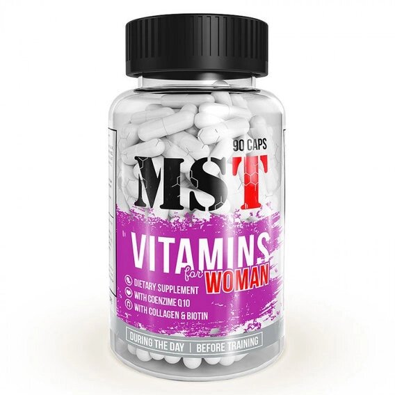 Вітамінно-мінеральний комплекс для спорту MST Nutrition Vitamins for Woman 90 Caps від компанії Придбай - фото 1