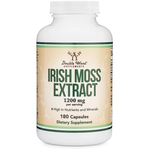 Вітамінно-мінеральний комплекс Double Wood Supplements Irish Moss Extract 1200 mg (2 caps per serving) 180 Caps від компанії Придбай - фото 1