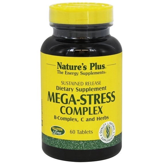 Вітамінно-мінеральний комплекс Nature's Plus Mega-Stress Complex 60 Tabs від компанії Придбай - фото 1