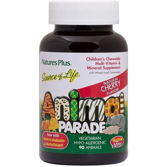 Вітамінно-мінеральний комплекс Nature's Plus NTP29970 Animal Parade 90 Animal Shaped Gummies Cherry Flavor від компанії Придбай - фото 1