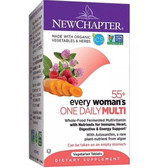 Вітамінно-мінеральний комплекс New Chapter 55+ Every Woman's One Daily Multi 48 Veg Tabs NC0380 від компанії Придбай - фото 1