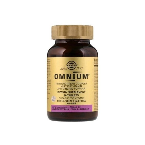 Вітамінно-мінеральний комплекс Solgar Omnium Phytonutrient Complex Multiple Vitamin and Mineral Formula 90 Tabs від компанії Придбай - фото 1