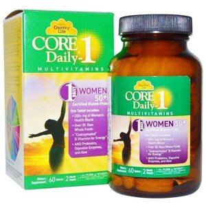 Вітамінно-мінеральний комплекс Country Life Core Daily-1 for Women 50+ 60 Tabs