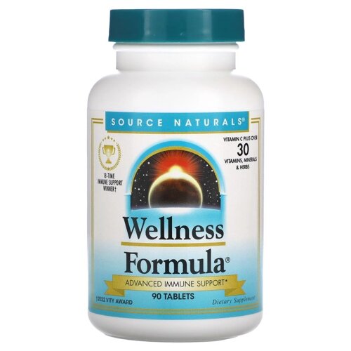 Вітамінно-мінеральний комплекс Source Naturals Wellness Formula Herbal Defense Complex 90 Tabs