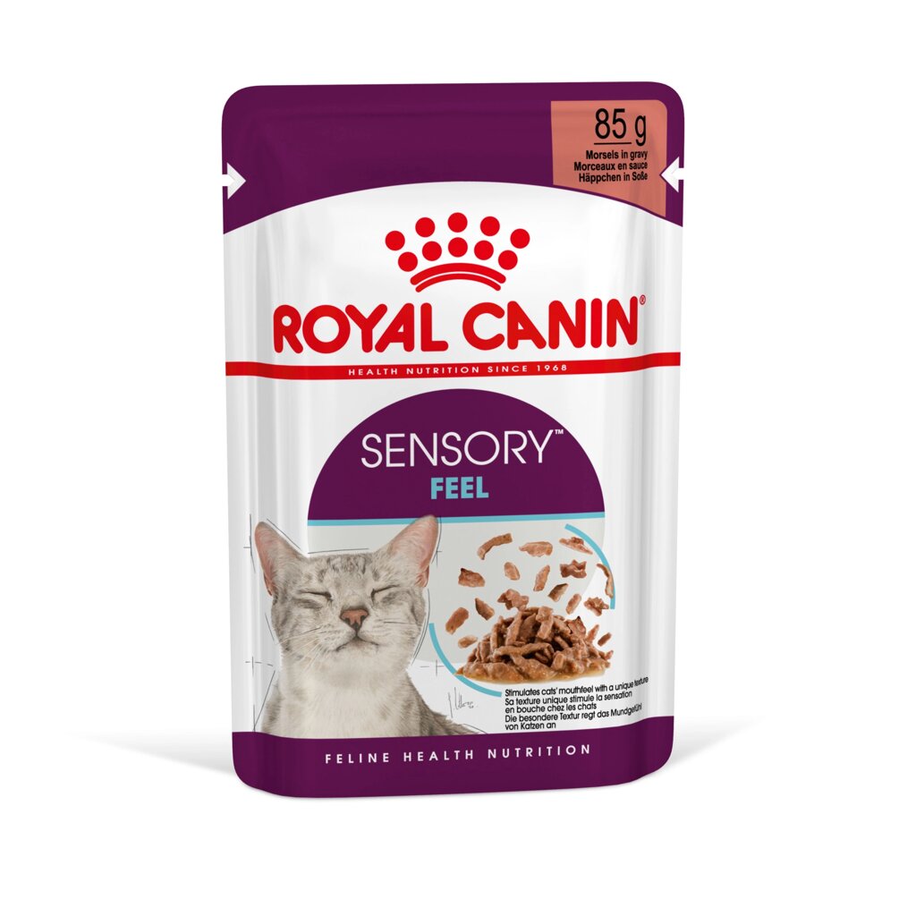 Вологий корм для кішок Royal Canin Sensory Feel Morsels in gravy стимулює смакові рецептори 85 г від компанії Придбай - фото 1