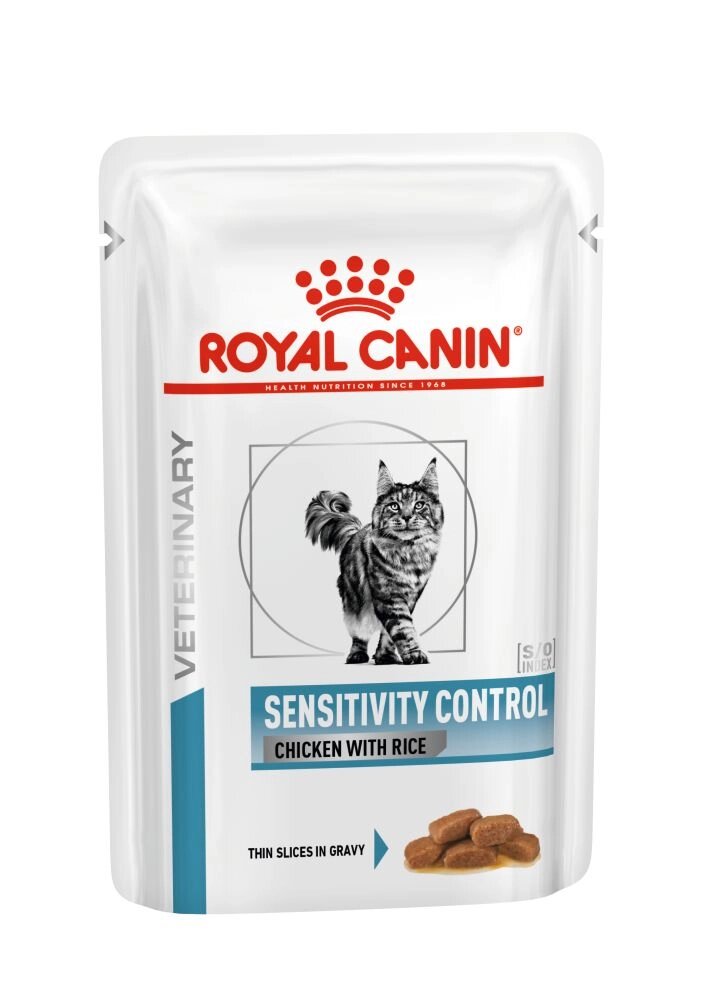 Вологий корм для котів Royal Canin Sensitivity Control Chicken with Rice при небажаній реакції на корм 85 г від компанії Придбай - фото 1