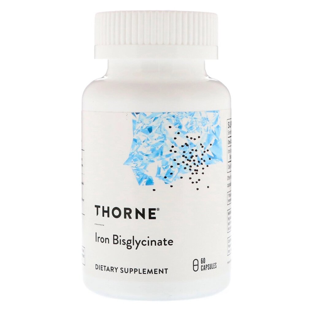 Залізо бігліцинат Thorne Research 25 мг Iron Bisglycinate 60 капсул (THR00345) від компанії Придбай - фото 1