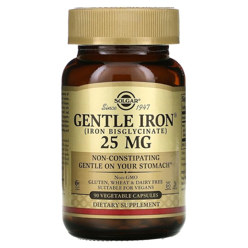 Залізо Gentle Iron Solgar 25 мг 90 вегетаріанських капсул від компанії Придбай - фото 1