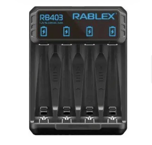 Зарядний пристрій для акумуляторів RABLEX RB 403 АА / ААА від компанії Придбай - фото 1