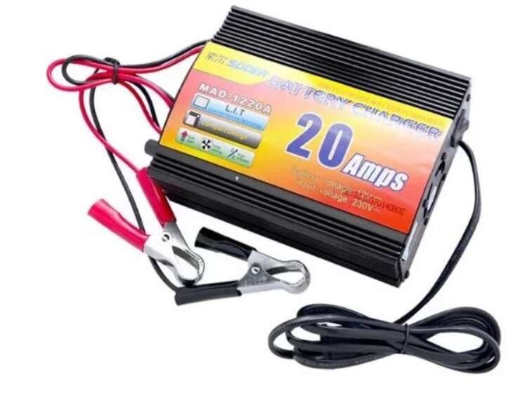 Зарядний пристрій для автомобільного акумулятора UKC Battery Charger 20A MA-1220A (011068) від компанії Придбай - фото 1