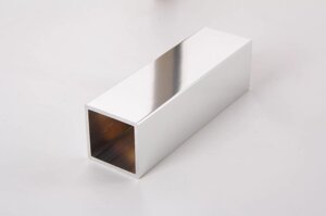 Квадратна алюмінієва труба 30x30x2мм L = 2950 мм хром