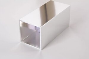 Квадратна алюмінієва труба 45x45x2мм L = 2950 мм хром