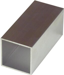 Квадратна алюмінієва труба 45x45x2мм L = 5950 мм без анодування для меблевих конструкцій
