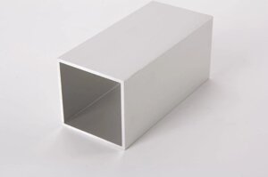 Квадратная алюминиевая труба анодированная 45x45x2мм L=5950 мм алюминий (серебро)