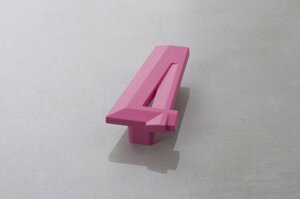 Меблева ручка цифра "Четверка" Poliplast РП-4 матовий рожевий