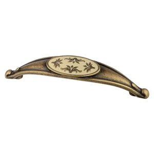 Мебельная ручка Marella D 15177.128 бронза І кремовая эмаль