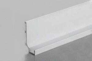 Профіль L-подібний для фасадів без ручок (ФБР) з пазом під LED-підсвітку L=5950 мм білий