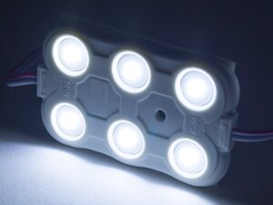 Світлодіодні модулі 2835-3*2smd 12V IP65 1,44w лінза білий LEDUA