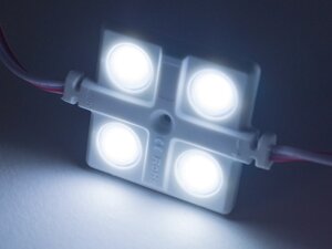 Світлодіодні модулі 2835-4smd 12V IP65 з лінзою білий LEDUA