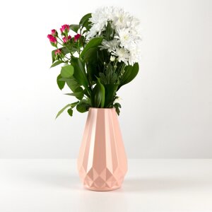 Ваза для квітів декоративна 20 см DH-FLOWERS-07 PINK