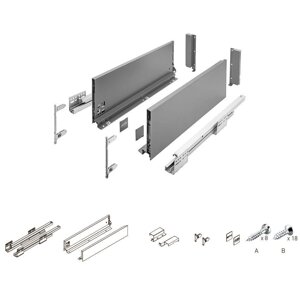 Ящик GTV AXIS PRO H=168 мм L = 400 мм, антрацит PB-axispro-KPL400C