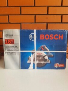 Акумуляторна циркулярна дискова пила bosch ccs180b gks18v-li бош