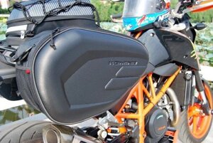 Бічні кофри багажні сумки для мотоцикла Komine 2 розміру, дощовик