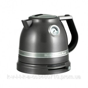 Чайник електричний KitchenAid Artisan, об'єм 1,5 л, срібний медальйон (5KEK1522EMS)