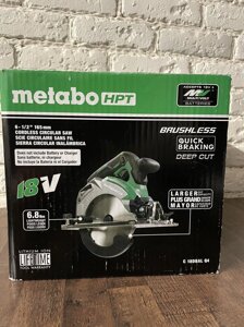 Циркулярна дискова пила Metabo HPT C18DBALQ4 акумуляторна