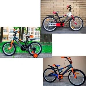 Дитячий двоколісний велосипед Azimut Stitch 12,14,16,18,20 дюймів