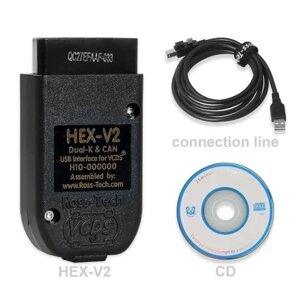 Діагностичний адаптер кабель VCDS HEX V2 VAG COM V20.4.2 Ross-Tech