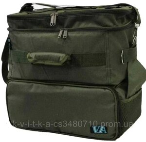 Двоскладова рибальська сумка для котушок та снастей VA P-32, зелена