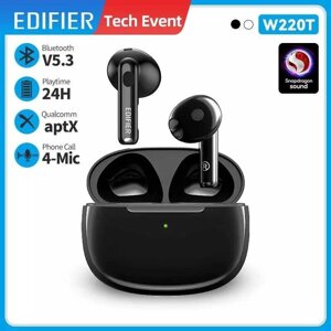Edifier W220T - навушники на чіпі Snapdragon, з BT5.3 та aptx adaptive
