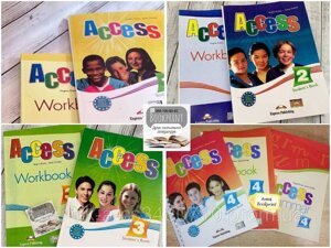 Комплект Access 1, 2, 3, 4 Student&x27,s book + Workbook+Grammar
