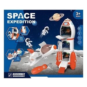Космічний набір 551-7, космічна ракета, шаттл, 2 фігурки, викрутка