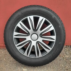 Ковпаки R13 R14 R15 R16 Nardo silver&amp, black колпаки на колеса диски