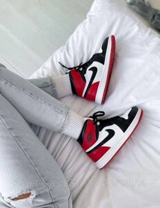 Кросівки Nike Air Jordan mid Red / Найк Аїр Джордан Червоні 37 38 39