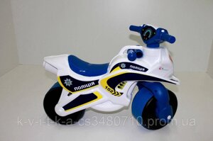 Мотоцикл-каталка, толокар, мотобайк дитячий з музикою та світлом Doloni.