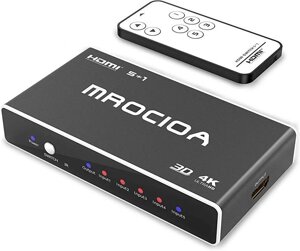 Mrocioa 4K HDMI Switcher 5в1