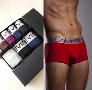 Чоловічі набори Calvin Klein Steel 3 шт. Чоловічі труси / боксери / білизна