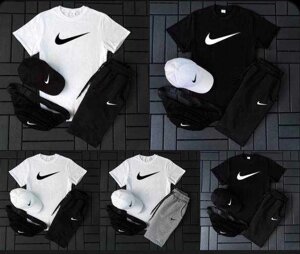 Чоловічий літній спортивний костюм/комплект Nike. Футболка + Шорти