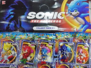 Набір фігурок Супер Сонік Super Sonic 5 штук