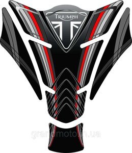 Наклейка на бак мотоцикла силіконова Triumph (Робимо на замовлення будь-яку)