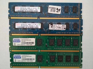 Оперативна пам'ять для комп'ютера 2 Gb/4 Gb, DDR3 RAM, пам'ять для ПК