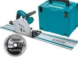 Пила занурювальна дискова MAKITA SP6000J+кейс+шина1500мм-кмпл.