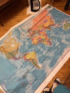 Політична карта світу (2.3 на 1.5 метри)