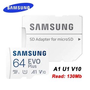 Samsung EVO Plus Карта памяти MicroSD 64GB
